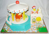 Vintage Fisher Price Play Family Merry Go Round Toy
