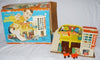 Vintage Fisher Price Play Family Action Garage Toy In Original Box