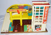 Vintage Fisher Price Play Family Action Garage Toy In Original Box