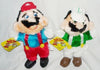 Vintage Nintendo Super Mario Bros Mario & Luigi Plush Toy Pair