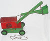 Vintage Turner Toy Co Pressed Steel Steam Shovel Toy