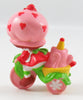 Strawberry Shortcake With Custard On A Berry Cycle Miniature