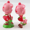 Strawberry Shortcake Playing With Custard & Picking A Berry Miniature Pair