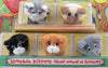 1995 Galoob Pound Purries Mini Plush Kittens On Card
