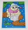 Vintage 1983 Playskool Glo Worm Glo Spider Wood Puzzle