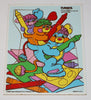 Vintage 1986 Playskool A Pouch Full Of Popples Wood Puzzle