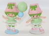 Vintage Strawberry Shortcake Lime Chiffon Miniature Toy Pair