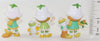 Strawberry Shortcake Mint Tulip Miniature Lot Of Three