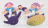 Strawberry Shortcake Purple PieMan Miniature Pair