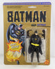 1989 Toy Biz Batman Round Face Action Figure On White Back Card