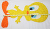 Tweety Bird Popcorn Melted Plastic Wall Hanging