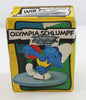 1979 Schleich Peyo Discus Thrower Olympic Super Smurf In Box Germany