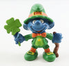 Vintage 1982 Schleich Peyo Irish Leprechaun Shamrock Smurf