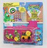 1994 Playmates TMNT Totally Tiny Turtle Combo Mini Mutants Turtle Transports On Card