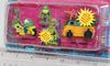 1994 Playmates TMNT Totally Tiny Turtle Combo Mini Mutants Turtle Transports On Card