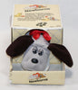 1985 Tonka Pound Puppies Grey and Brown Newborn Puppy In Box