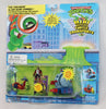 1994 Playmates TMNT Crushin' Slam Bam Combo Mini Mutants Turtle Transports On Card