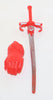 1985 LJN Thundercats Lion-O Action Figure With Claw Shield & Sword