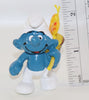 1979 Schleich Peyo Butterfly Catcher Super Smurf In Box Germany