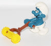 1981 Schleich Peyo Lawn Mower Super Smurf In Box