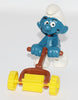 1981 Schleich Peyo Lawn Mower Super Smurf In Box