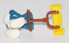 1981 Schleich Peyo Lawn Mower Super Smurf In Box