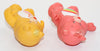 1983 Care Bears Birthday Bear And Cheer Bear PVC Poseable Figure 2 Pack