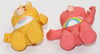 1983 Care Bears Birthday Bear And Cheer Bear PVC Poseable Figure 2 Pack