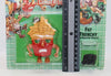 1988 Mattel Food Fighters Fat Frenchy Refrigerator Reject On Card