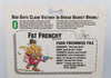1988 Mattel Food Fighters Fat Frenchy Refrigerator Reject On Card