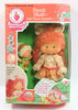1985 Kenner Strawberry Shortcake Peach Blush With Peach Berrykin Sealed In Box