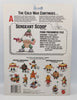 1988 Mattel Food Fighters Sergeant Scoop Kitchen Commando On Card
