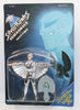 1986 Kenner Silverhawks Quicksilver With Tally Hawk Action Figure On Card