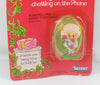 Strawberry Shortcake Angel Cake Chatting On The Phone Miniature On Card