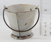 Louis Marx Tin Miniature White Milk Pail With Cow Lithograph