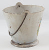 Louis Marx Tin Miniature White Milk Pail With Cow Lithograph