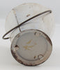 Louis Marx Tin Miniature White Milk Pail With Cow Lithograph