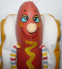 Vintage Amtoy Frank E Footer Super Hotdog Plush Toy