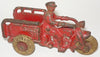 Vintage Hubley Red Cast Iron Crash Car Toy