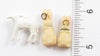 3 Cracker Jack Toys / Charms / Prizes: Rabbit & Lamb