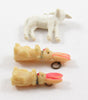 3 Cracker Jack Toys / Charms / Prizes: Rabbit & Lamb