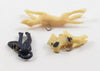 3 Cracker Jack Toys / Charms / Prizes: Greyhound, Scottie Dog & Black Cat