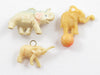 Vintage Cracker Jack Elephant Prize Lot Of Three Toys
