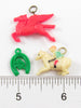 Cracker Jack Pegasus, Horseshoe, & Jockey On A Horse Prize Lot Of Three