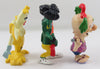 California Raisins Lick Broccoli, Rudy Bagaman & Banana White PVC Figures Lot