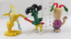 California Raisins Lick Broccoli, Rudy Bagaman & Banana White PVC Figures Lot