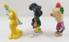 California Raisins Lick Broccoli, Rudy Bagaman & Banana White PVC Figures Lot