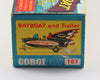 Corgi Toy Batman Batboat & Trailer With Bat-Man & Robin In Original Box