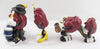 California Raisins Band Drummer, Tambourine Girl, & Saxophone PVC Figures Lot