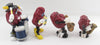 California Raisins Band Drummer, Tambourine Girl, & Saxophone PVC Figures Lot